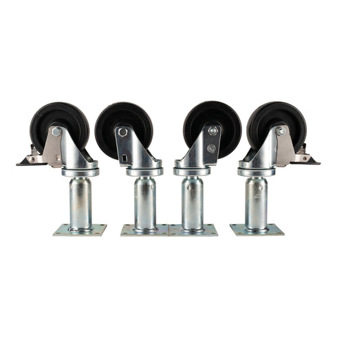 Pitco Adjustable Swivel Casters, 9" (4-pack)