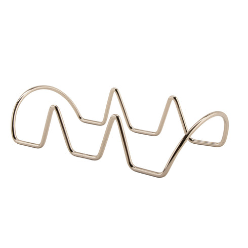 OBTENIR | Porte-tacos, 3 sections, acier inoxydable