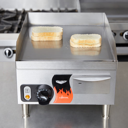 Vollrath 40715 Cayenne 14" Electric Flat Top Griddle, 120V