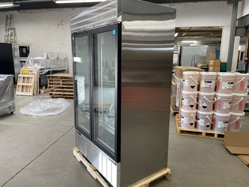 Habco SE46HCSXG Dependable Series Refrigerator, Double Glass Doors, 46 CuFt, SCRATCH & DENT FINAL SALE