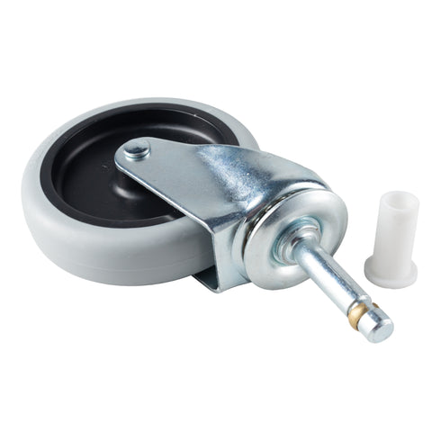 Caoutchouc | Roulette à tige de chariot, noire