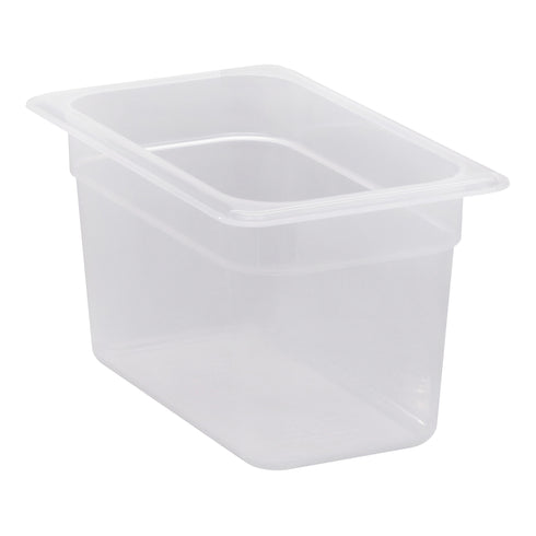 Cambro | Bac gastronome translucide de taille 1/4