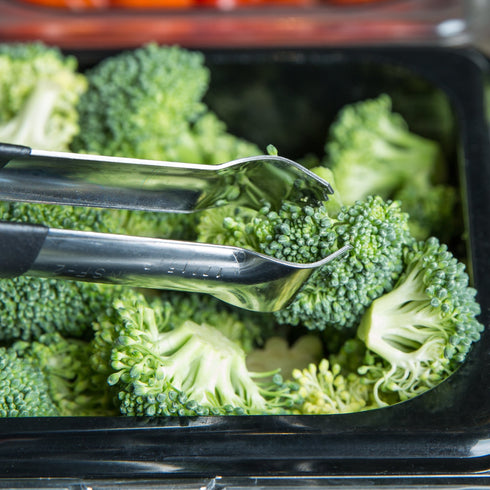 Völlrath | Pince à pompons Kool Touch, acier inoxydable avec poignée noire