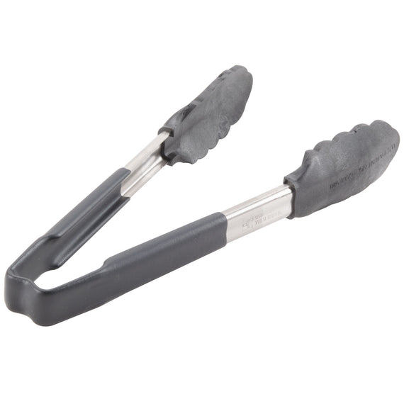 Vollrath High Temp Kool-Touch Nylon End One-Piece Tongs, Black