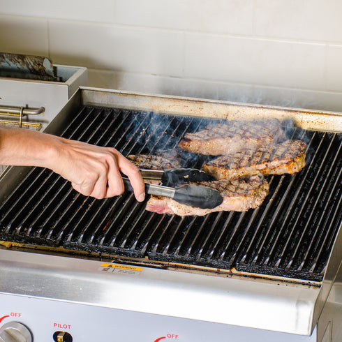 Vollrath High Temp Kool-Touch Nylon End One-Piece Tongs, Black