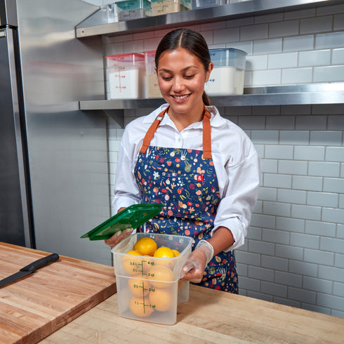 Cambro CamSquares FreshPro Storage Container, 4 qt, Translucent