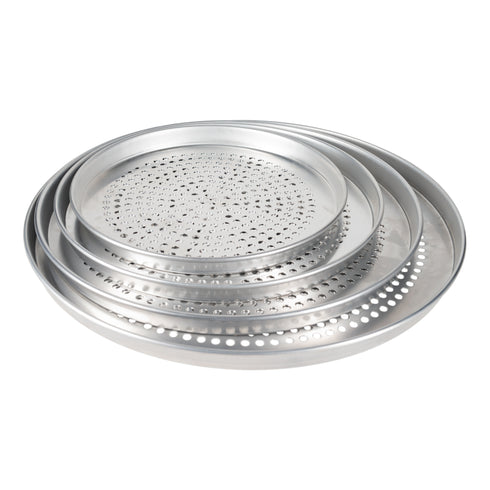 SignatureWares Deep Dish Perforated Pizza Pan, Aluminum
