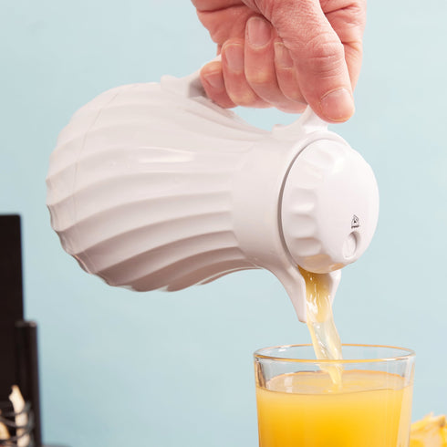 Völlrath | Serveur à boissons inclinable et verseur SwirlServe, blanc