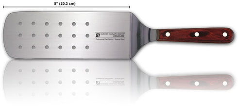 Canada Cutlery Perforated Turner, 8", Wood Handle, FINAL SALE