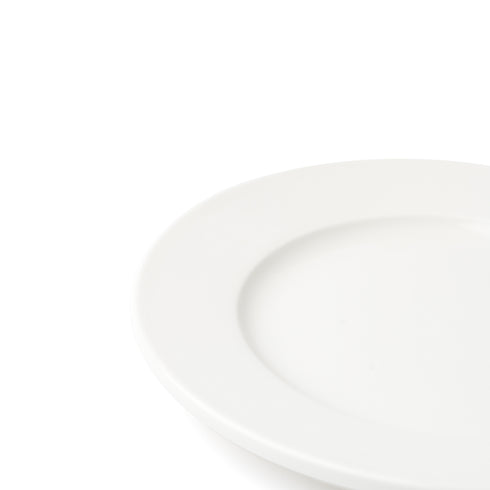 Browne Foundation Round Wide Rim Plate, 6.5", White (36-pack)