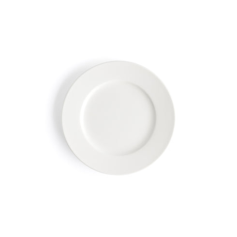 Browne Foundation Round Wide Rim Plate, 6.5", White (36-pack)