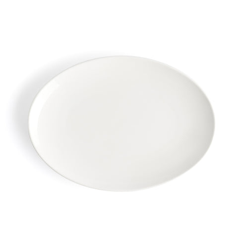 Browne / Assiette ovale modèle "coupe", 10" x 7.25", blanc, (paquet de12)