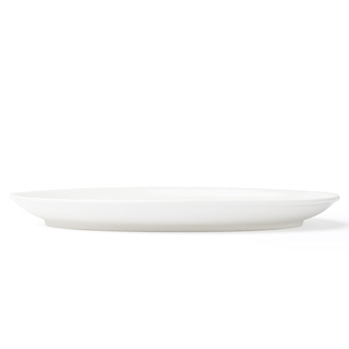 Browne / Assiette ovale "coupe" modèle Foundation, 12" x 8", blanc, (paquet de 12)