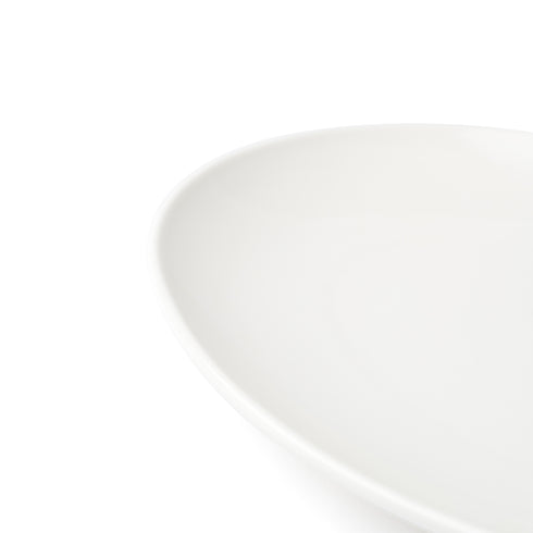 Browne / Assiette ovale "coupe" modèle Foundation, 12" x 8", blanc, (paquet de 12)