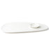 Browne / Assiette ovale modèle Foundation avec insertion, blanc, 13.25" x 7.5", (paquet de 12)
