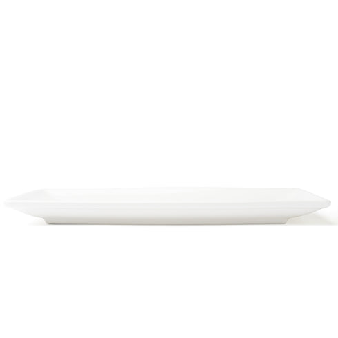 Browne Foundation Rectangular Coupe Plate, 12.25" x 8", White (12-pack)