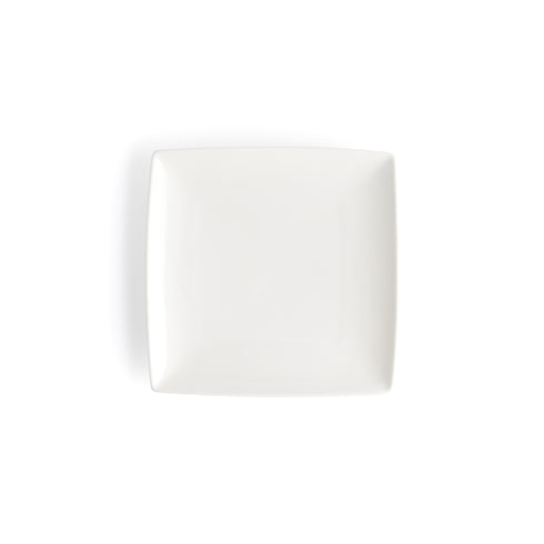 Browne Foundation Square Coupe Plate, 6.25", White (36-pack)