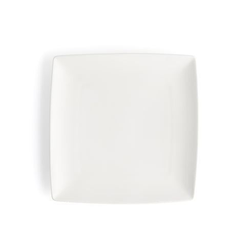 Browne Foundation Square Coupe Plate, 8", White (36-pack)