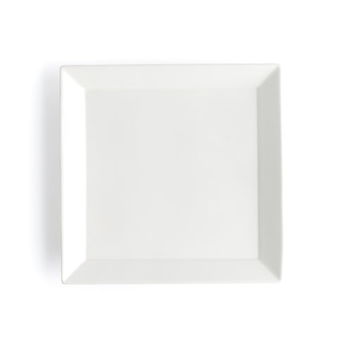 Browne / Assiette carrée large rebord modèle Foundation, 8.5", blanc, (paquet de 36)