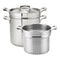 Browne | Ensemble de 3 cuiseurs à pâtes Thermalloy, acier inoxydable
