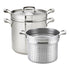 Browne | Ensemble de 3 cuiseurs à pâtes Thermalloy, acier inoxydable