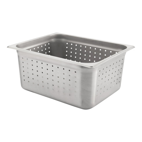 Browne | Bac gastronome perforé demi-taille, acier inoxydable de calibre 24