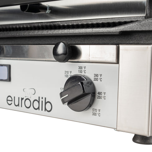 Eurodib CORT Series "R" Medium Sized Panini Grill, 1800W, 120V