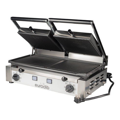 Eurodib PDR3000 220 PD Series "R" Large Panini Grill, 220V