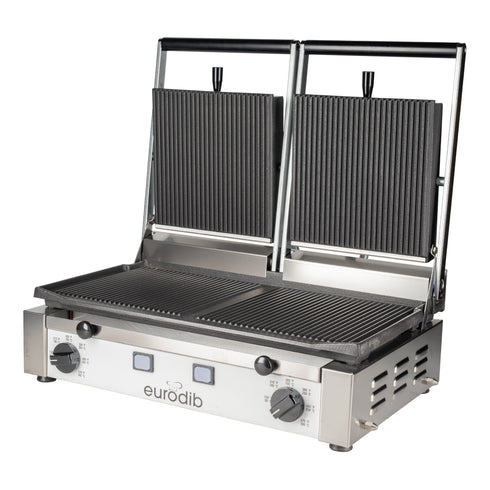 Eurodib PDR3000 220 PD Series "R" Large Panini Grill, 220V