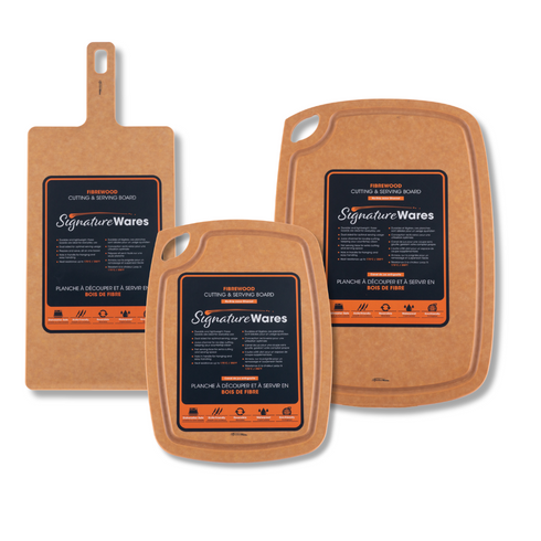 Logiciels de signature | Ensemble de 3 planches en fibre de bois, naturel ou ardoise