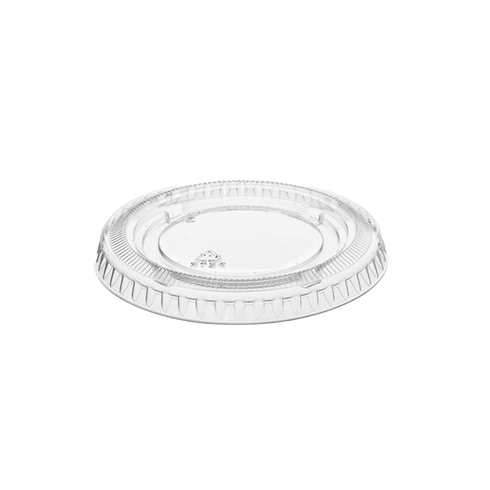Globe Recyclable PET Portion Cup Lid, 1 oz, Clear (2500-pack)