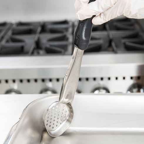 Vollrath | Cuillère ovale perforée à code couleur robuste