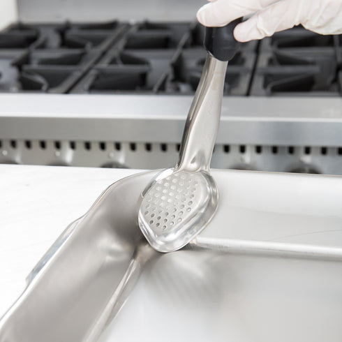 Vollrath | Cuillère ovale perforée robuste d'une seule pièce