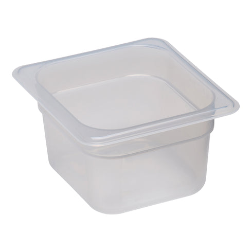Cambro | Bac gastronome translucide de taille 1/6