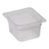 Cambro | Bac gastronome translucide de taille 1/6