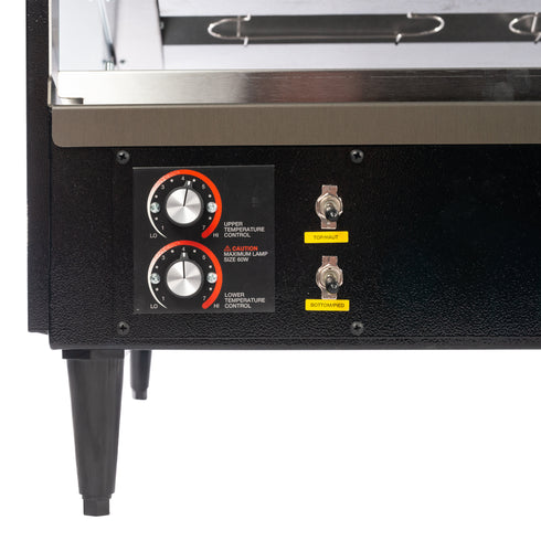 Hatco GRSDS-41D Glo-Ray Slant 2 Shelf Merchandiser Display Warmer, Black, FINAL SALE