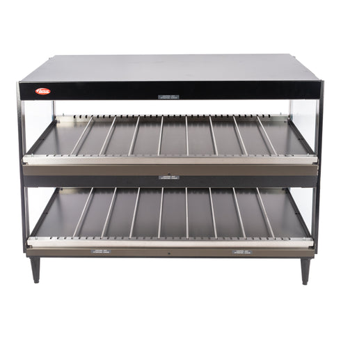 Hatco GRSDS-41D Glo-Ray Slant 2 Shelf Merchandiser Display Warmer, Black, FINAL SALE
