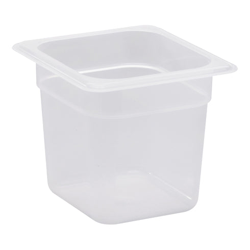 Cambro | Bac gastronome translucide de taille 1/6