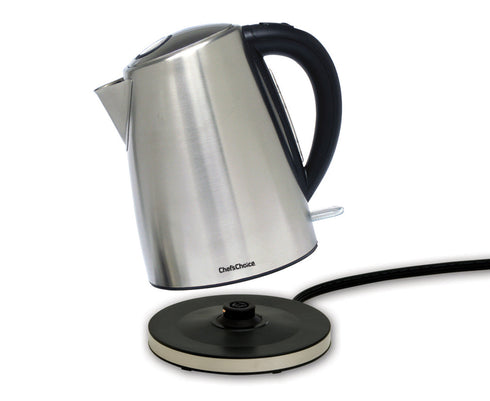 Chef'sChoice Model 681 Cordless Electric Kettle, 1.7 L, Stainless Steel