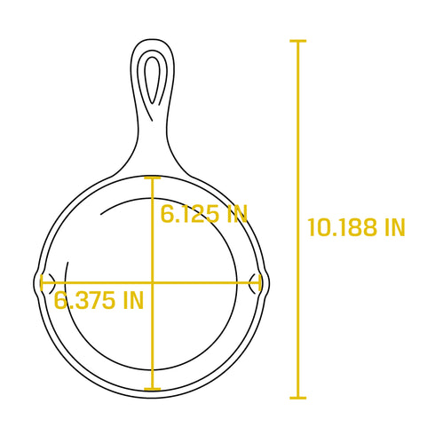 Lodge Wildlife Series Cast Iron Skillet, 6.5", Wolf, FINAL SALE