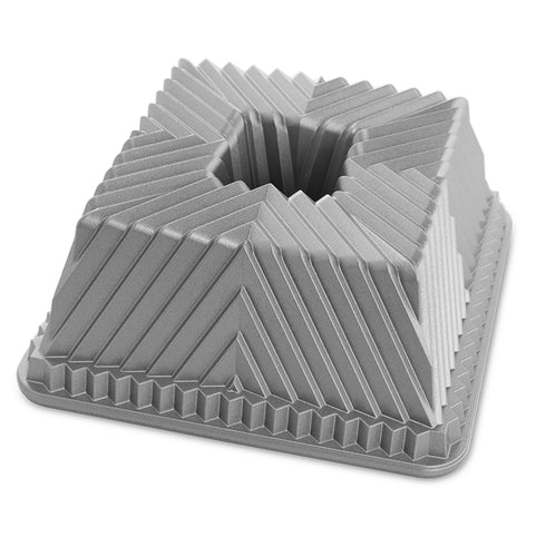 Nordic Ware Squared Bundt Pan, 10 Cup, Cast Aluminum, Commercial Finish, FINAL SALE
