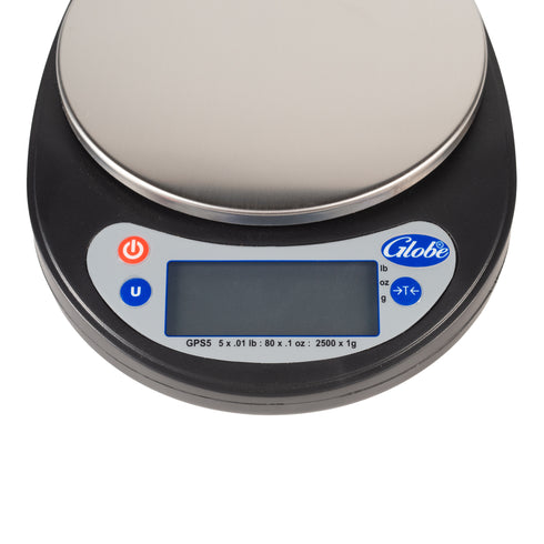 Globe Digital Portion Scale with Ingredient Bowl, 5 lb, FINAL SALE