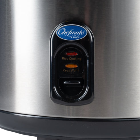 Globe RC1 Chefmate Rice Cooker/Warmer, 25 Cup