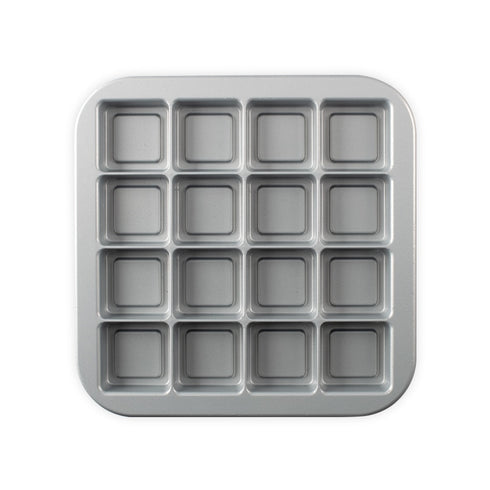 Nordic Ware Brownie Bites Pan, 16 Cavities, 3 Cup, Cast Aluminum, FINAL SALE