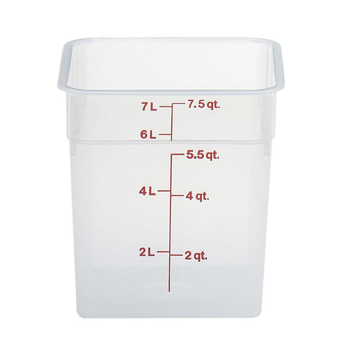 Cambro CamSquare Food Storage Container, Translucent
