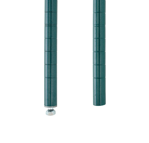 Metro Super Erecta SiteSelect Wire Shelf Post with Adjustable Foot, Metroseal Green Epoxy