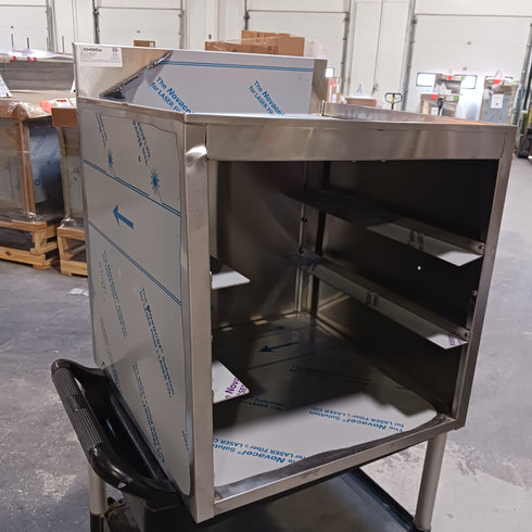 Glastender Choice Drainboard for Glass Racks, 2 Rack Slides, 24", Stainless Steel, SCRATCH & DENT FINAL SALE