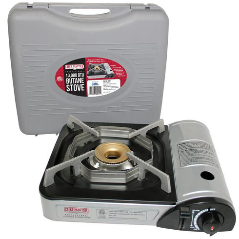 Chef Master 90011 Portable Butane Stove, 10,000 BTU