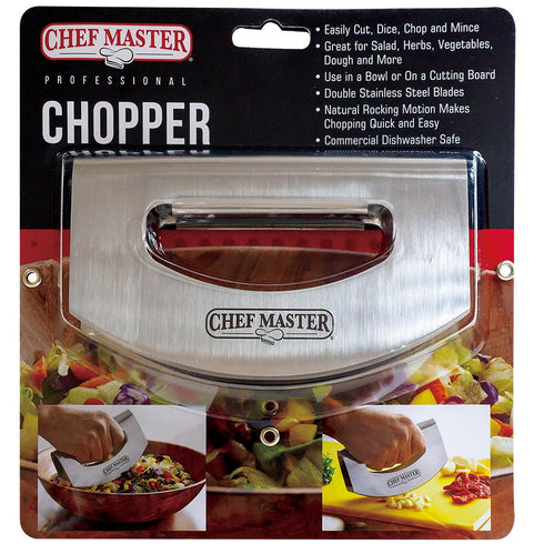Chef Master Pro Chopper, Double Blade Rocker, Stainless Steel