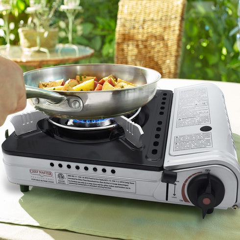 Chef Master 90235 Portable Butane Stove, 12,000 BTU